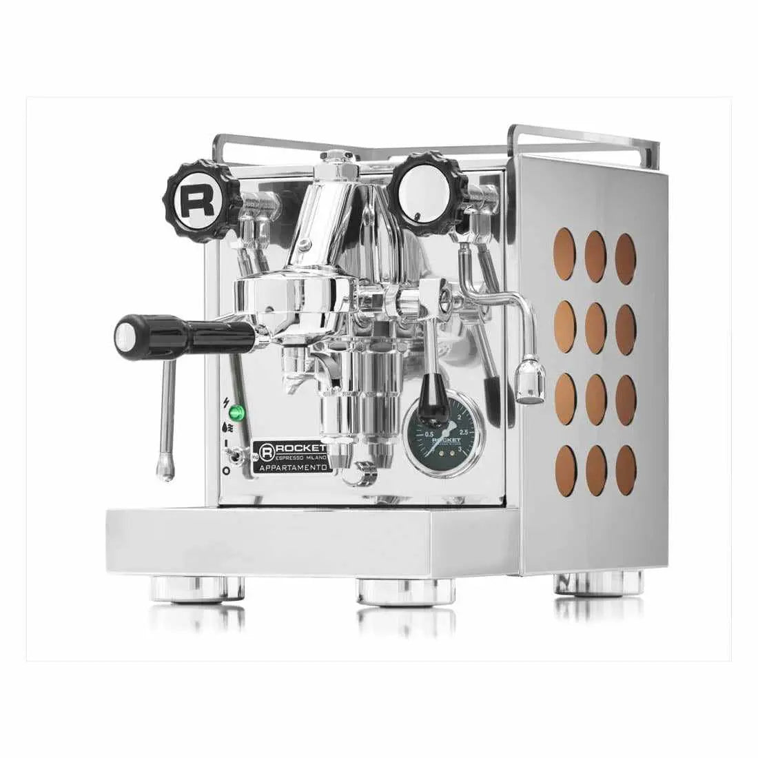 Appartamento espressokone - Lämpövaihdin - Rocket Espresso - Kromi/Kupari - Barista ja Espresso