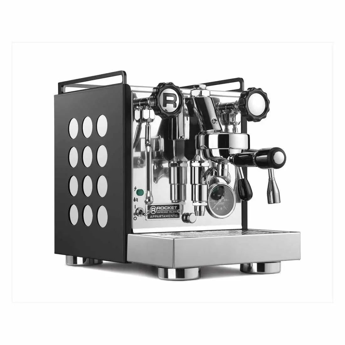 Appartamento espressokone - Lämpövaihdin - Rocket Espresso - Musta/Valkoinen - Barista ja Espresso