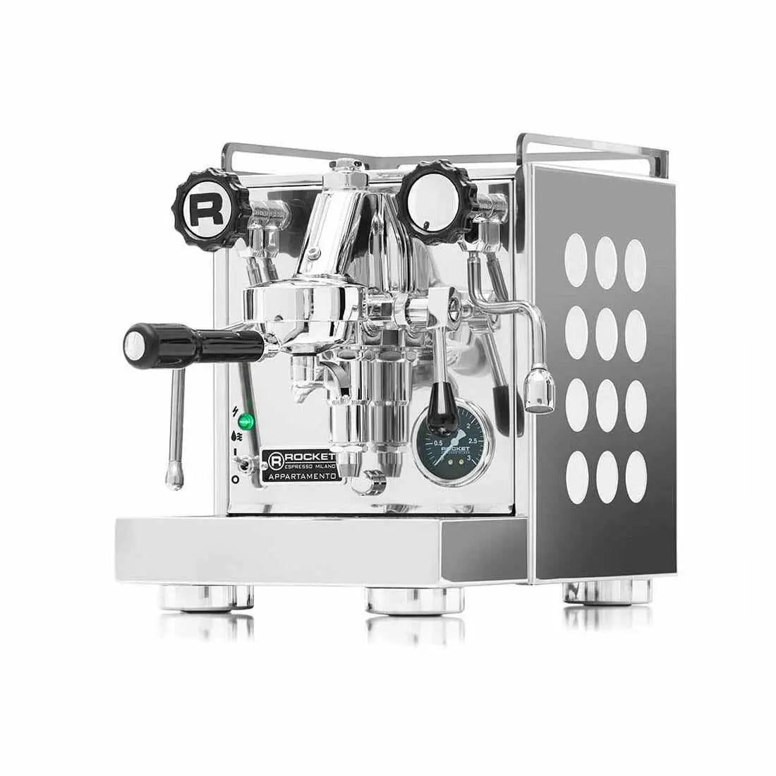 Appartamento espressokone - Lämpövaihdin - Rocket Espresso - Kromi/Valkoinen - Barista ja Espresso