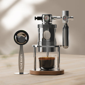 Aleman mikro pneumaattinen espressokone | Ilmatoiminen 58 mm pöytämalli