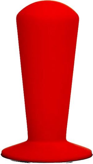 Punainen hiottu Luce-vaihtokahva espresso-työkaluihin ergonomisella muotoilulla ja korkealla laadulla.