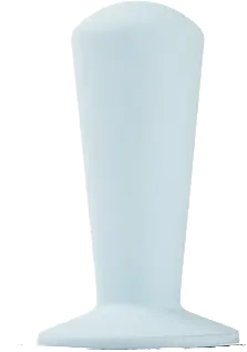 Vaaleansininen kahvitarvike espressolaitteistoon, Luce-vaihtokahva ergonomisella muotoilulla.
