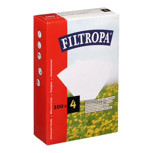 Suodatinpaperi Melitta-tyyli valkaisematon 1x4 100 kpl FILTROPA