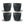 Muki 6oz Hiili 4 kpl - Huskee HUSKEE