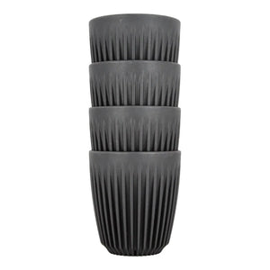 Muki 8oz Hiili 4 kpl - Huskee HUSKEE