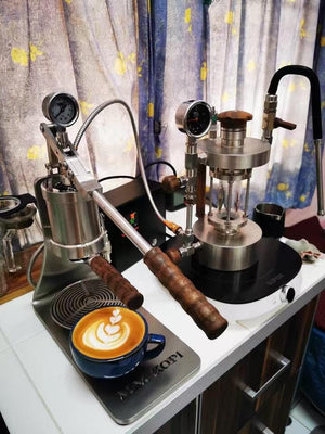 Aleman Sniper manuaalisella vivulla varustettu espressokone | Precision Tower ruostumattomasta teräksestä