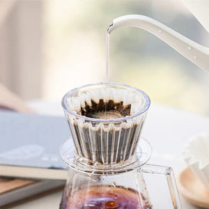 Timemore Crystal Eye B75 Plast Dripper - Genomskinlig - Barista och Espresso