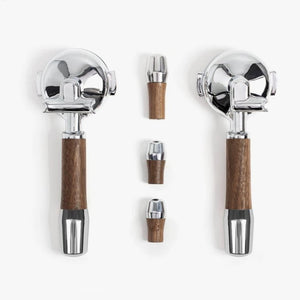 Handtagsset för ECM-Handtagsset-Wiedemann Manufuktur-Premium-Walnöt-Barista och Espresso